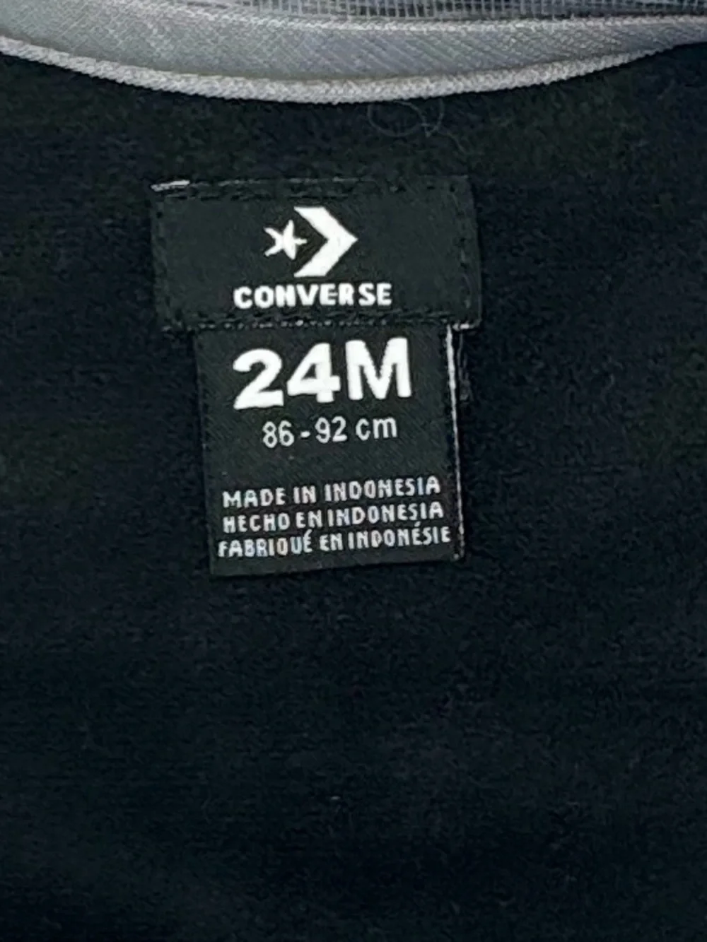 Converse Kids' All Star Colorblock Zip-Up Track Jacket - Gray/White/Black